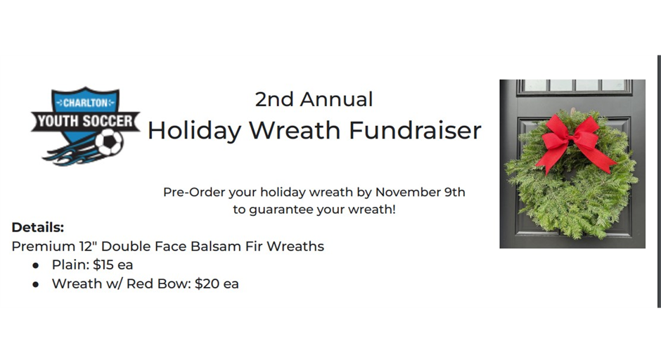 Wreath Fundraiser Pre-order by Nov. 9