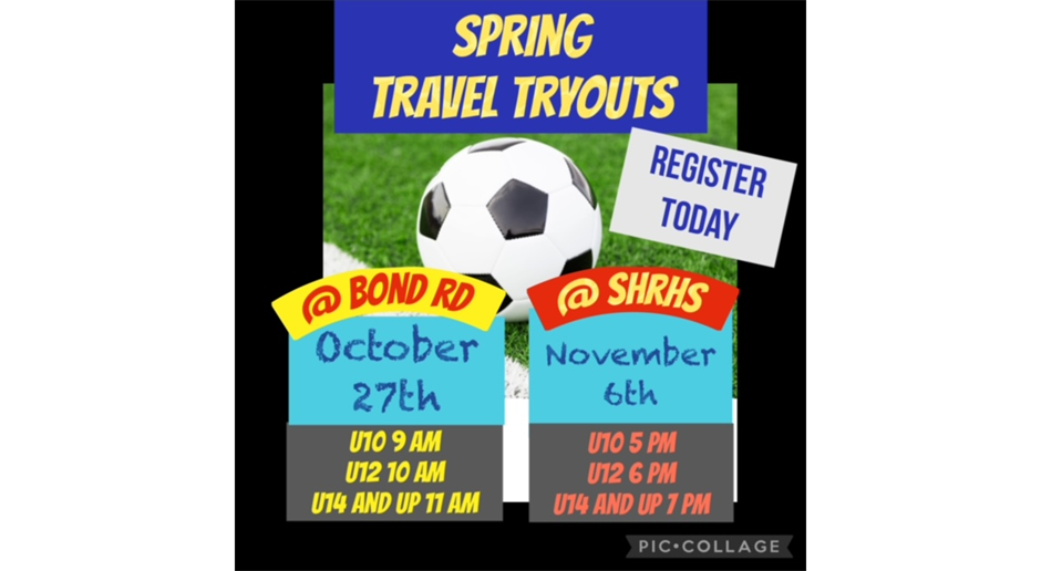 Register and Save Dates for Spring Tryouts